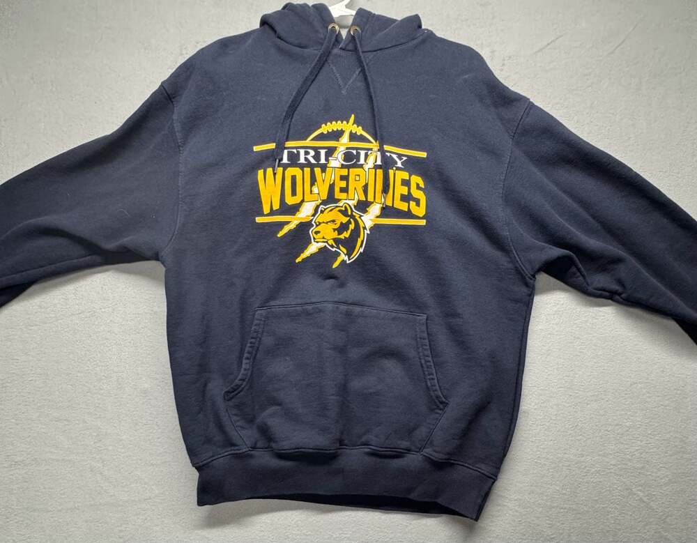 Champion Tri-City Wolverines Graphic Print Pullover Hoodie Sweatshirt
